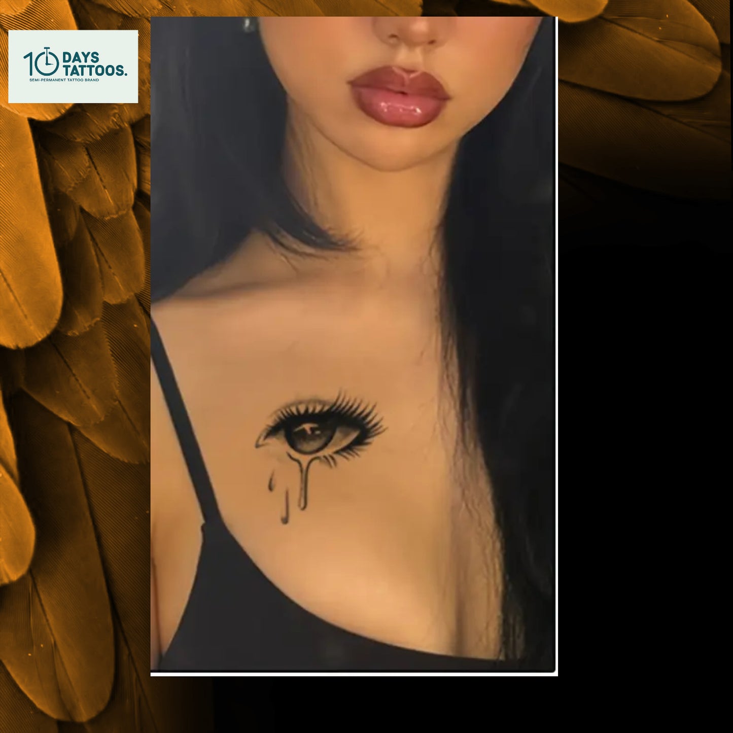 Le tatouage semi-permanent «La larme de la vérité»