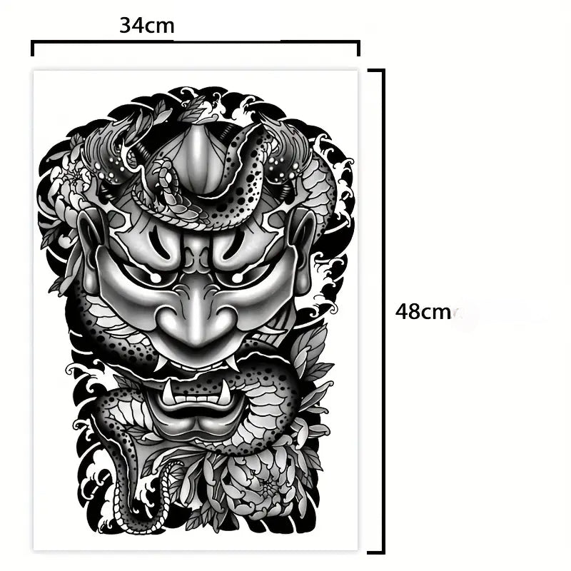 Tatouage Temporaire Gardien Japonais Style