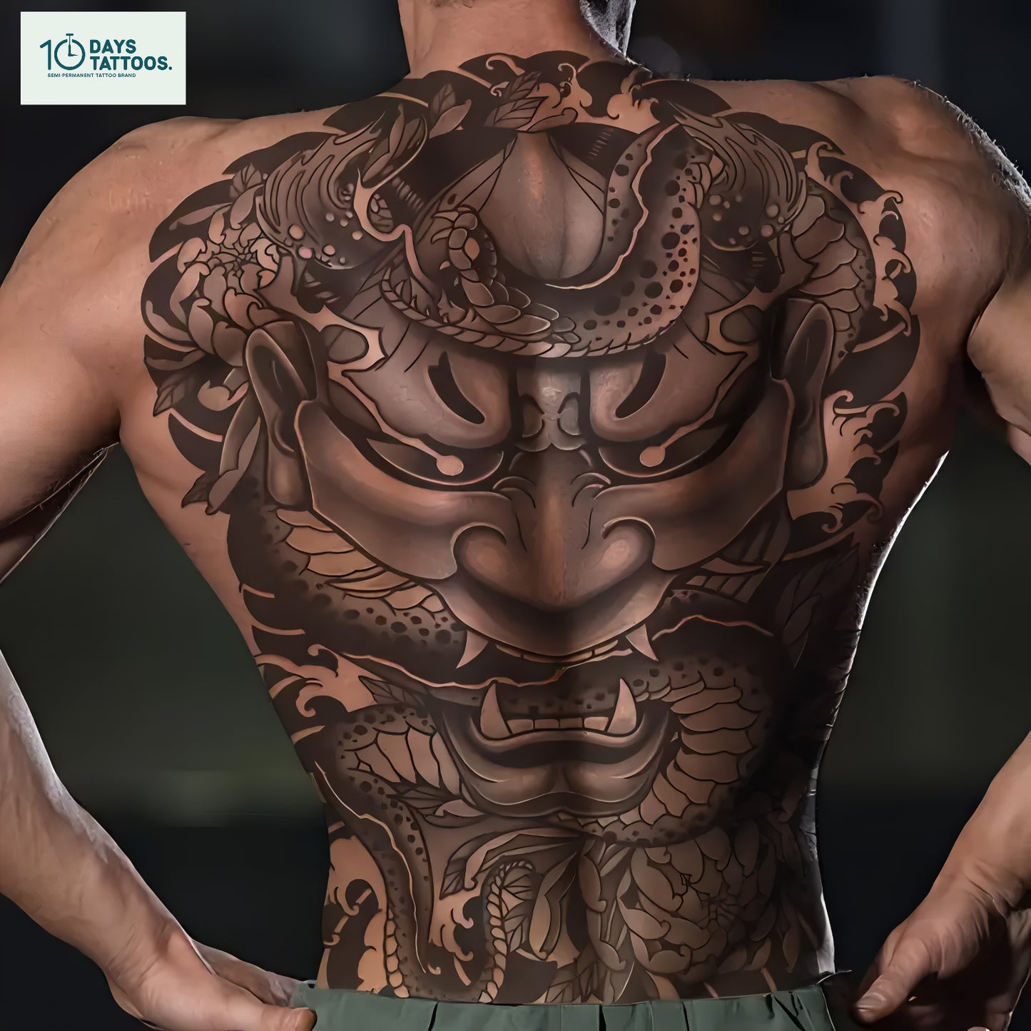 Tatouage Temporaire Gardien Japonais Style