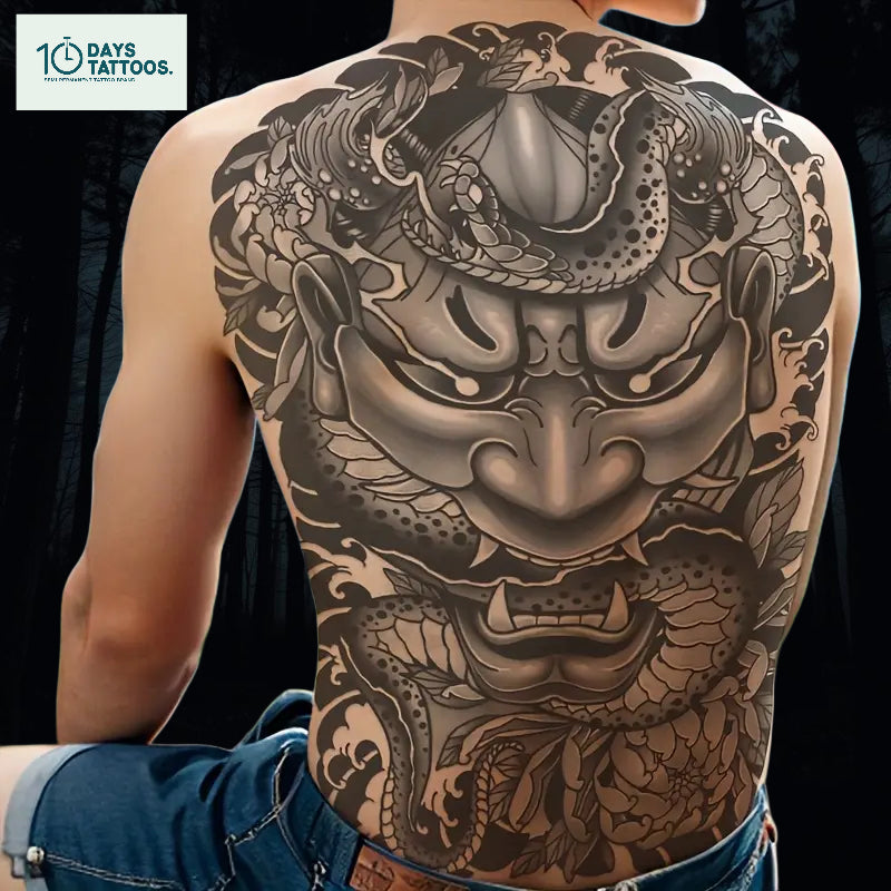 Tatouage Temporaire Gardien Japonais Style