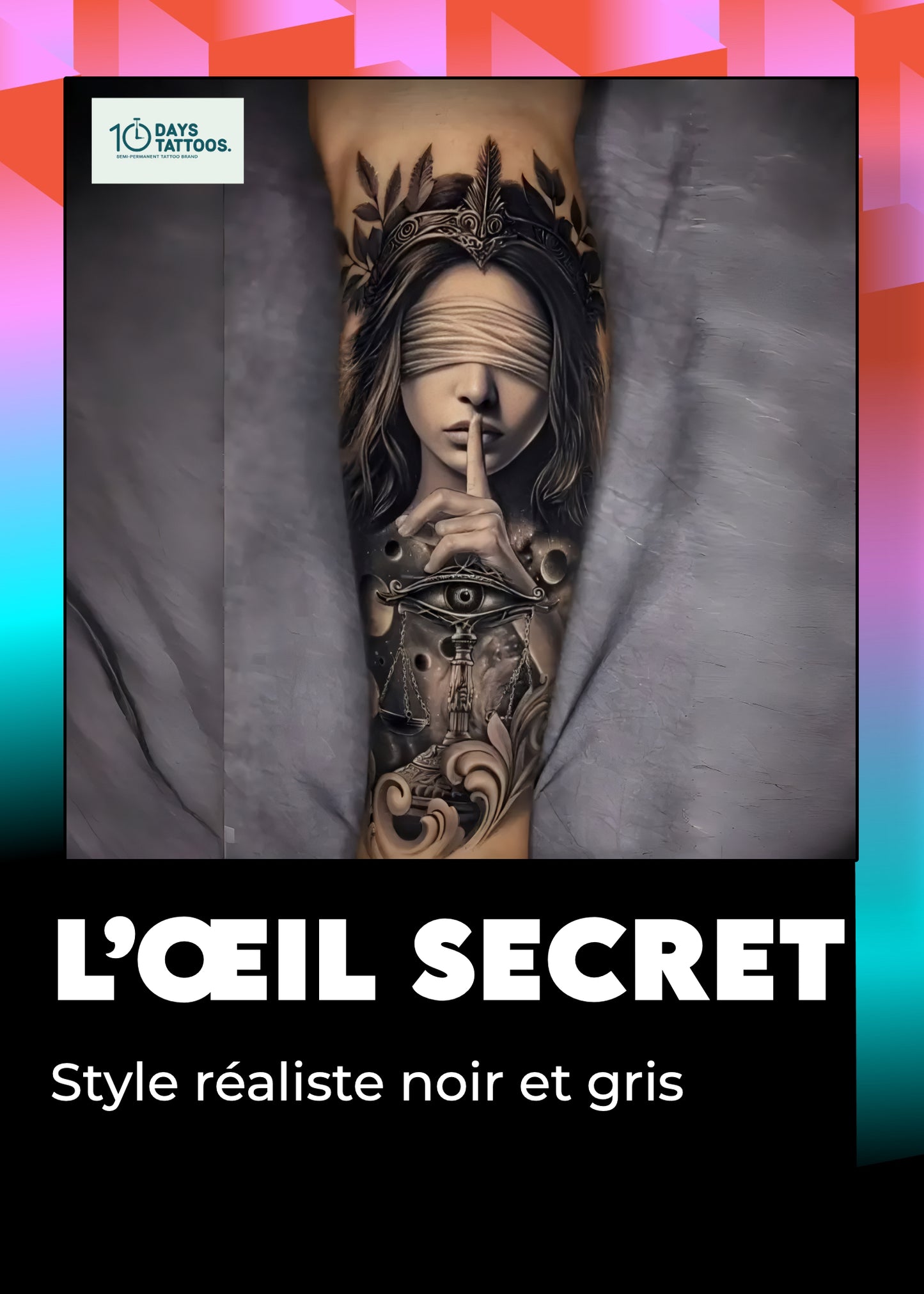 Tatouage « L’Œil Secret » – Symbole de Justice & Vérité.