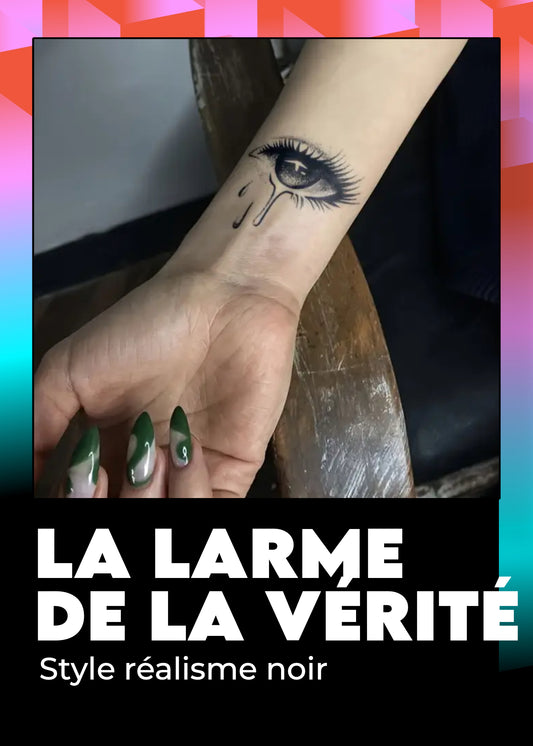 Le tatouage semi-permanent «La larme de la vérité»