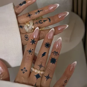tatouage temporaire symbole Y2K créatif retro waterproof 12-14 jours style artistique