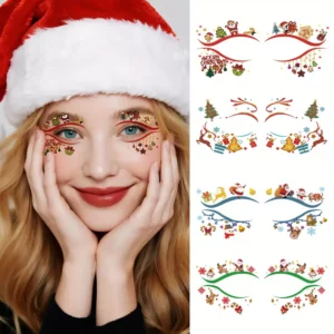 tatouage temporaire étoile colorée party joues enfants adultes fête visage