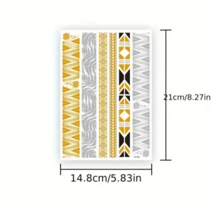 tatouage temporaire floral doré blanc waterproof mix motifs fête bras visage