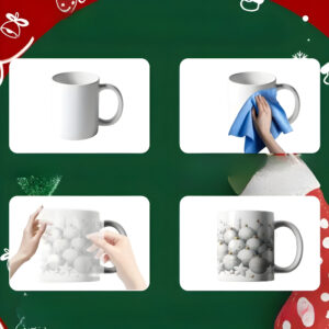 autocollant sapin blanc enveloppe paquet cadeau déco Noël idée attention chic