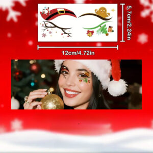 tatouage temporaire noël blush selfie visage étoile paillettes animation fête