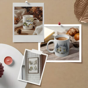 autocollant flocon blanc scandinave décoration meuble porte Noël home party DIY
