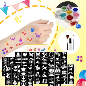 tatouage paillettes noël fête diy secret santa kit succès idée cadeau femme