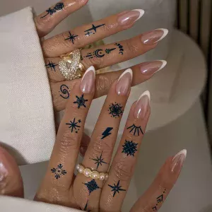 tatouage temporaire symbole Y2K créatif retro waterproof 12-14 jours style artistique