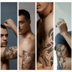 Nami No Bi – Lot de 4 Tatouages semi-permanents 7-14 jours