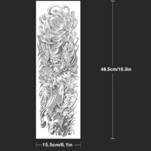 Dimensions tatouage Dragon Sleeve LAscension ternelle - Guide taille et emplacements recommandes